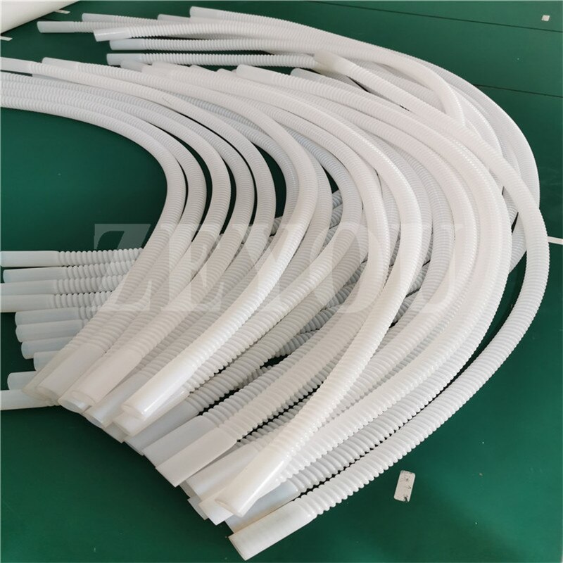 Tubo corrugado de PTFE blanco, resistente a altas temperaturas, anticorrosivo, F4, fuelle de 8x10mm, 1 metro de largo