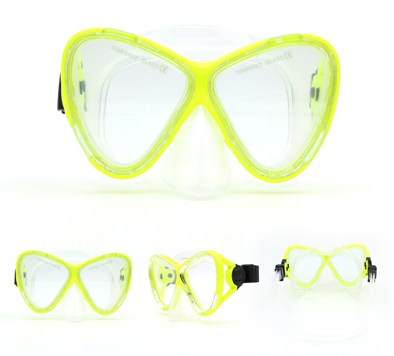 Droge Snorkel Met Verstelbare Houder Duikbril Snorkelen Buis Siliconen Ademen Onderwater Zwemmen Snorkel Voor Volwassen: AM200-Yellow