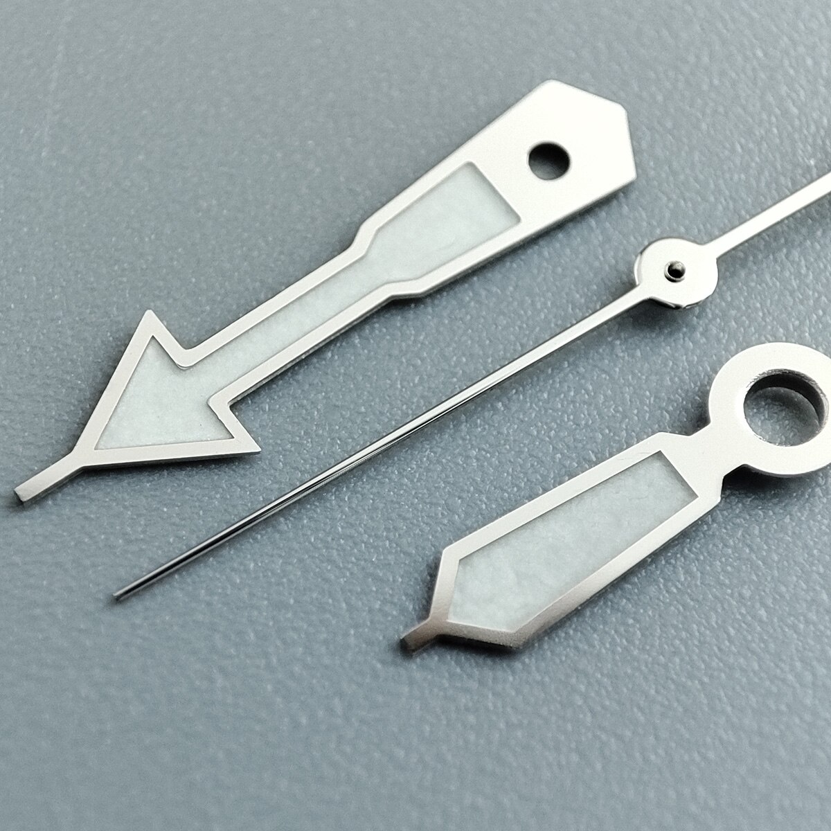 Horloge Accessoires Horloge Pointer NH35 Handen Zilveren Handen Groen Super Lichtgevende, Geschikt Voor NH35, NH36 Beweging NO.33