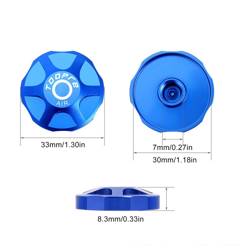 Fiets Verende Voorvork Cap Onderdelen Vork Schouder Cover Mountainbike Lucht Vork Protector Aluminium Stofkap Mtb Onderdelen: Blue