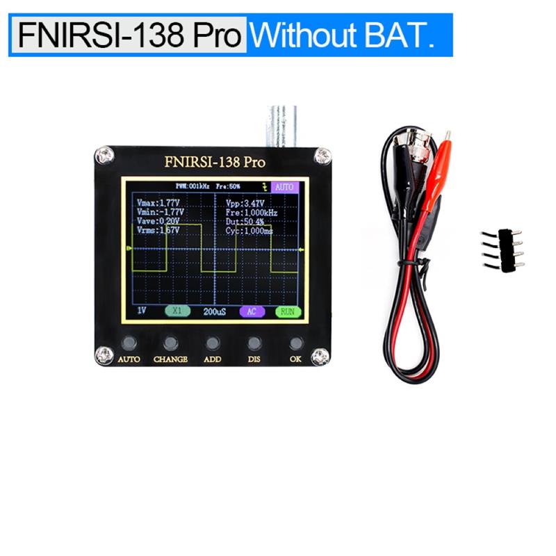 FNIRSI 138pro Digital Handheld Pocket Oscilloscope Portable 200KHz Analog Bandwidth PWM Square Waves Oscilloscope: A