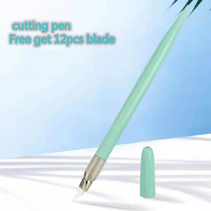 6 colors cutting pen knife cutting paper knife art utility knife express box knife paper cutter art carving knife handmade: green