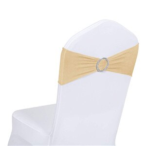 12 stk/sæt stolebånd bryllupsstol knudebetræk dekorationsstole butterfly bånd bæltebånd til bryllup festindretning: G
