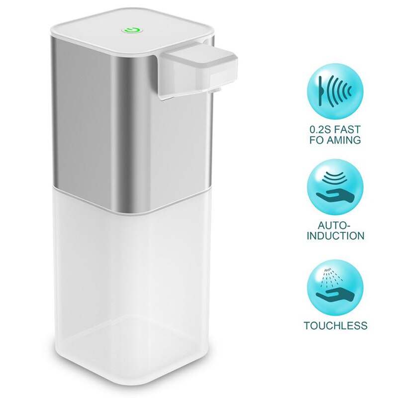 Dispenser Pressless Spray Machine Sensor Press Soap Dispenser 350Ml USB Soap Dispenser for Home