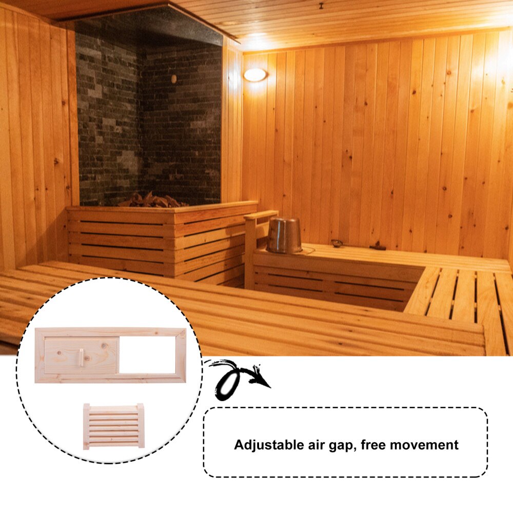 1 sæt sauna rum cedertræ ventilationsgardiner gitter sommer sauna ventilationspanel