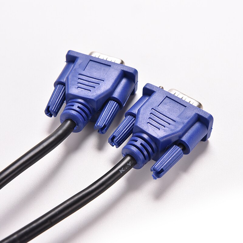 Connector Cable Cord Extension Monitor FOR PC TV 1PC Blue 1.5M 5FT 15 PIN VGA HDB15 SUPER VGA SVGA M/M Male To Male