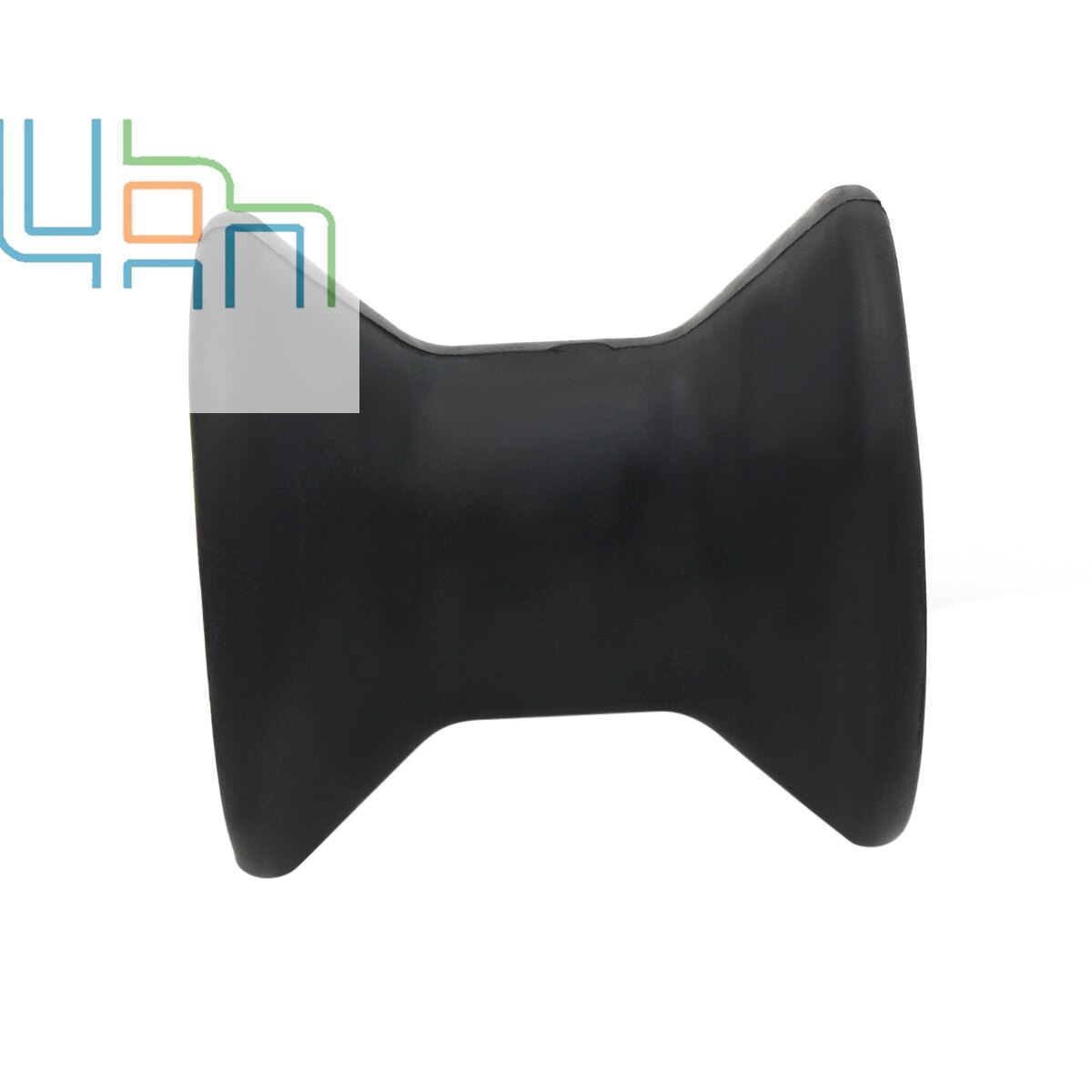 boat trailer 3 in x 1/2 inch bow stop vee V roller black rubber spool SL52318