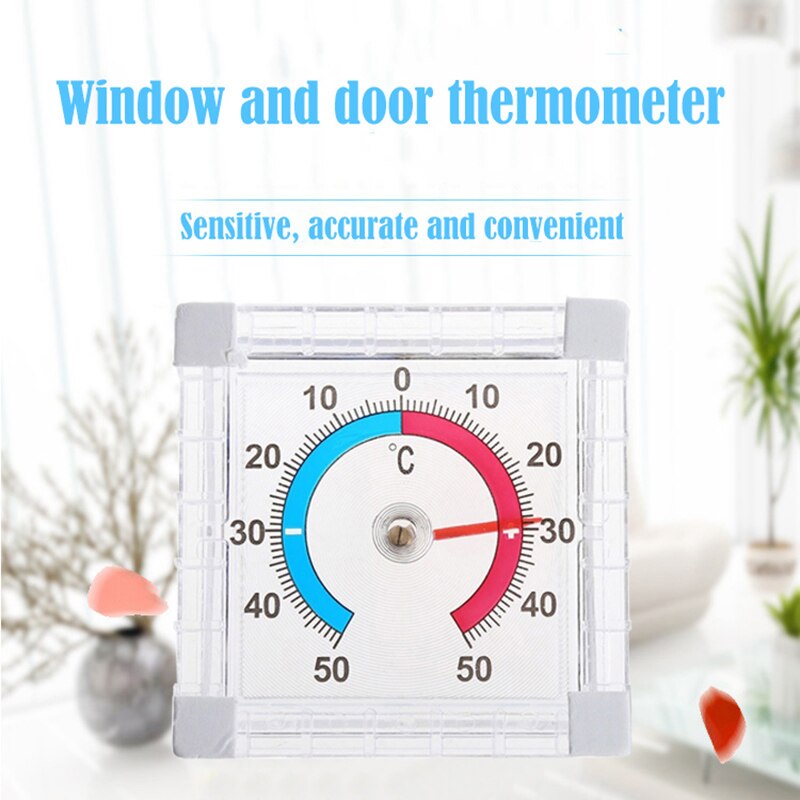 Dial Thermometer Indoor Outdoor Window Wall Temperature Gauge for Greenhouse Garden Home Temperature Monitor for household
