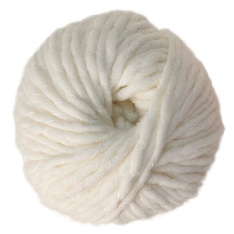 6mm 100G Thick Imitated Wool Needle Thick Woolen Thread Hand-knitted Woolen Blanket: 01 Milky White