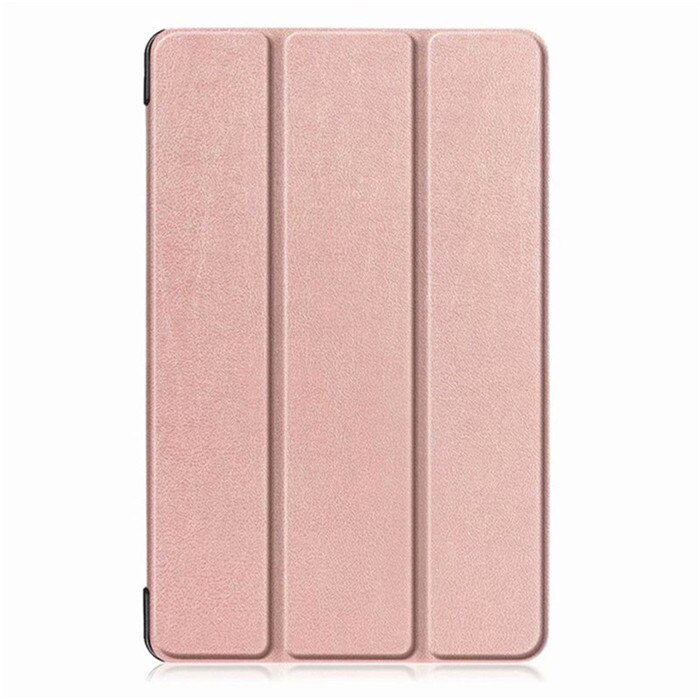 Light weight Ultra Slim 3-Folding Smart Magnetic Case For Samsung Galaxy Tab A 10.1 SM-T510 SM-T515 10.1 inch Tablet Cover: rose gold-ka si te