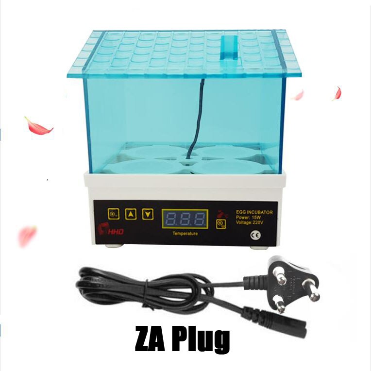 4 Mini Cheap Price Digital Temperature Small Brooder Egg Incubator Hatcher Chicken Duck Bird Pigeon Quail poultry equipment: ZA Plug / 110V