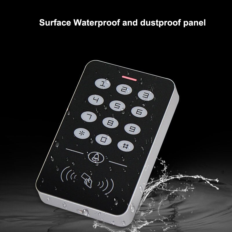 Various Door Access Control System Kit ID keypad access control + Power Supply +exit button+ Electric Door Locks for office