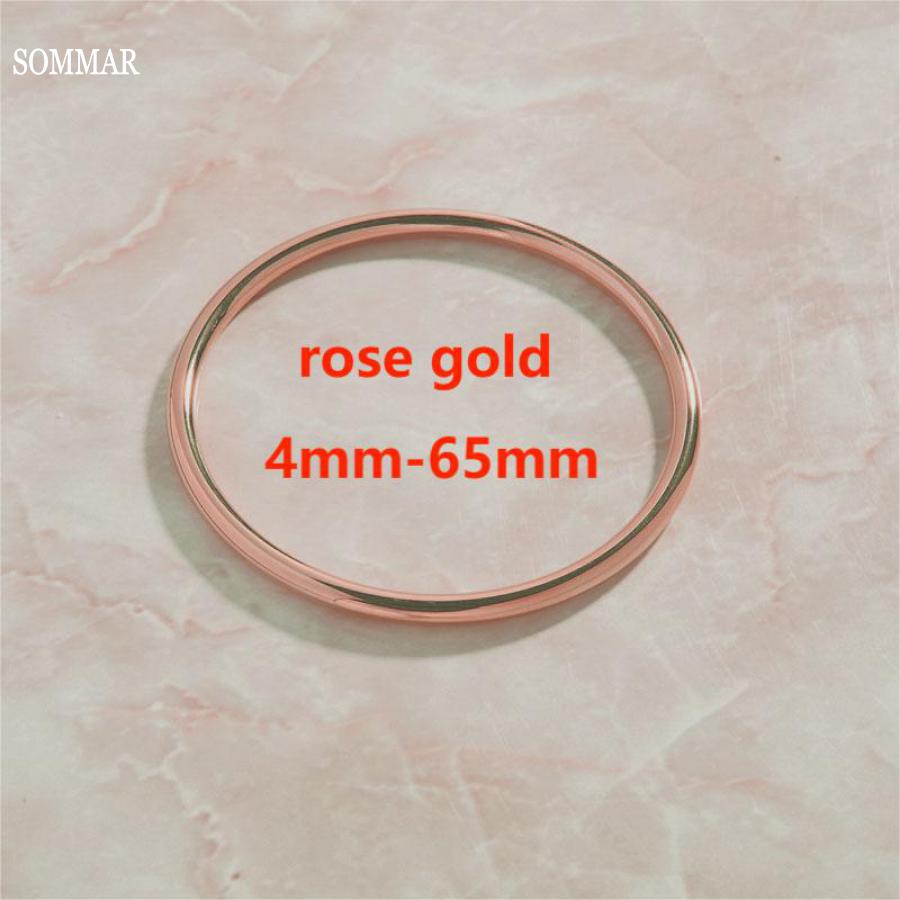 SOMMAR roestvrijstalen kleur bedels armband Simple Heritage Gold/Rose Gold Wedding Armband Sieraden Europese stijl: Rhodium Plated