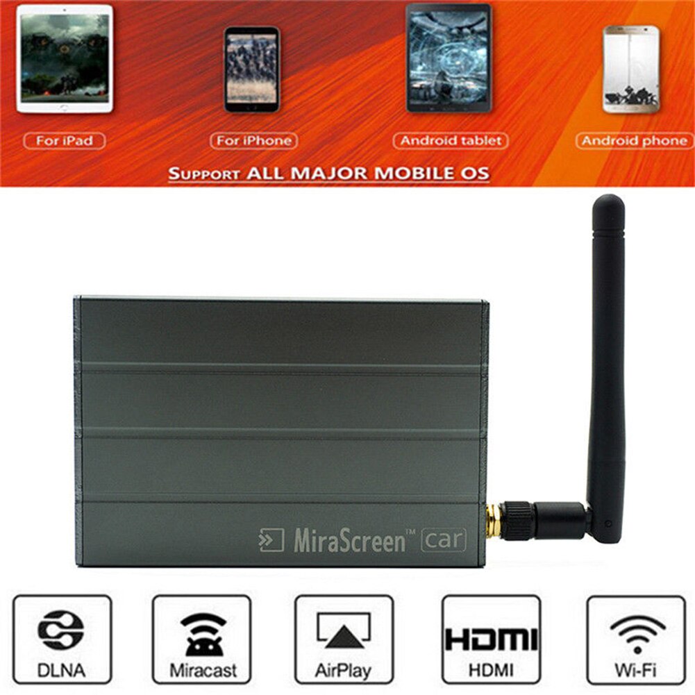 Wlan-display-mirror-link-box-adapter fürs auto (dlna, airplay) für android und ios