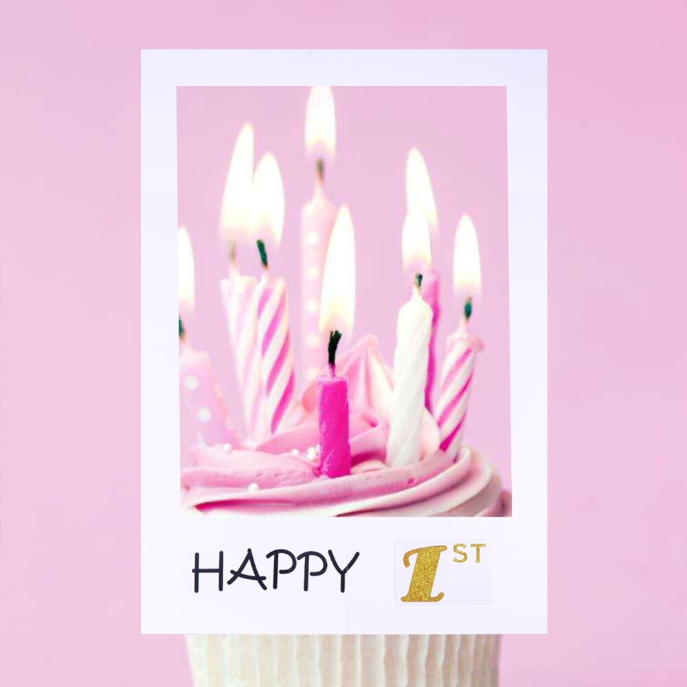 Happy 30th DIY Paper Picture Frame Cutouts Photo Booth Props for Birthday Party