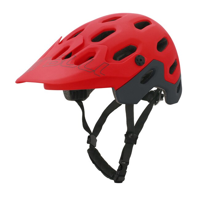 Cairbull capacete ciclístico, ultraleve, moldado, acessório para bicicleta, mountain bike de estrada, mtb: Red / L(58-62cm)