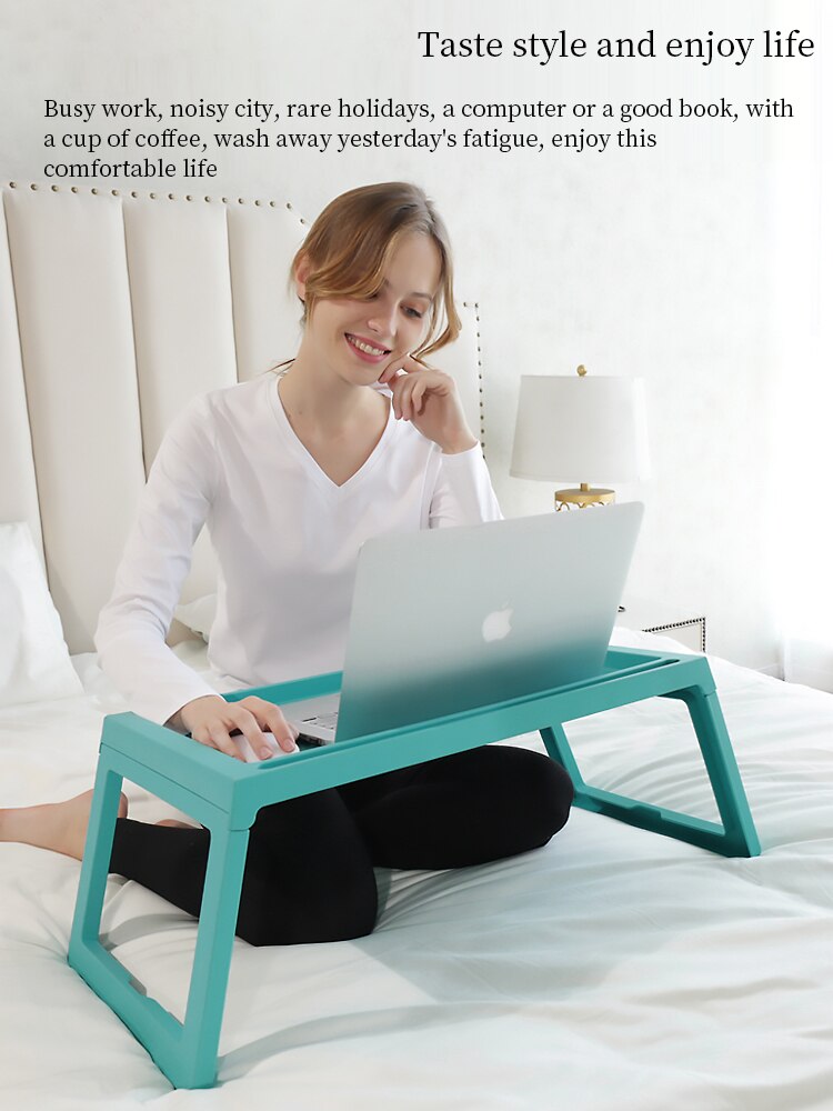 Lightweight Folding Table Portable Small Dining Table Simple Household Children's Mini Office Learning Storage Bed Computer