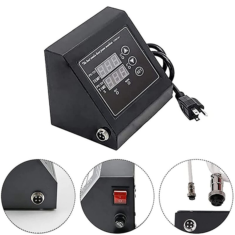 Press Combination Led Control Box Machine Thermostat Temperature Regulator Heat Press Machine 220V US Plug