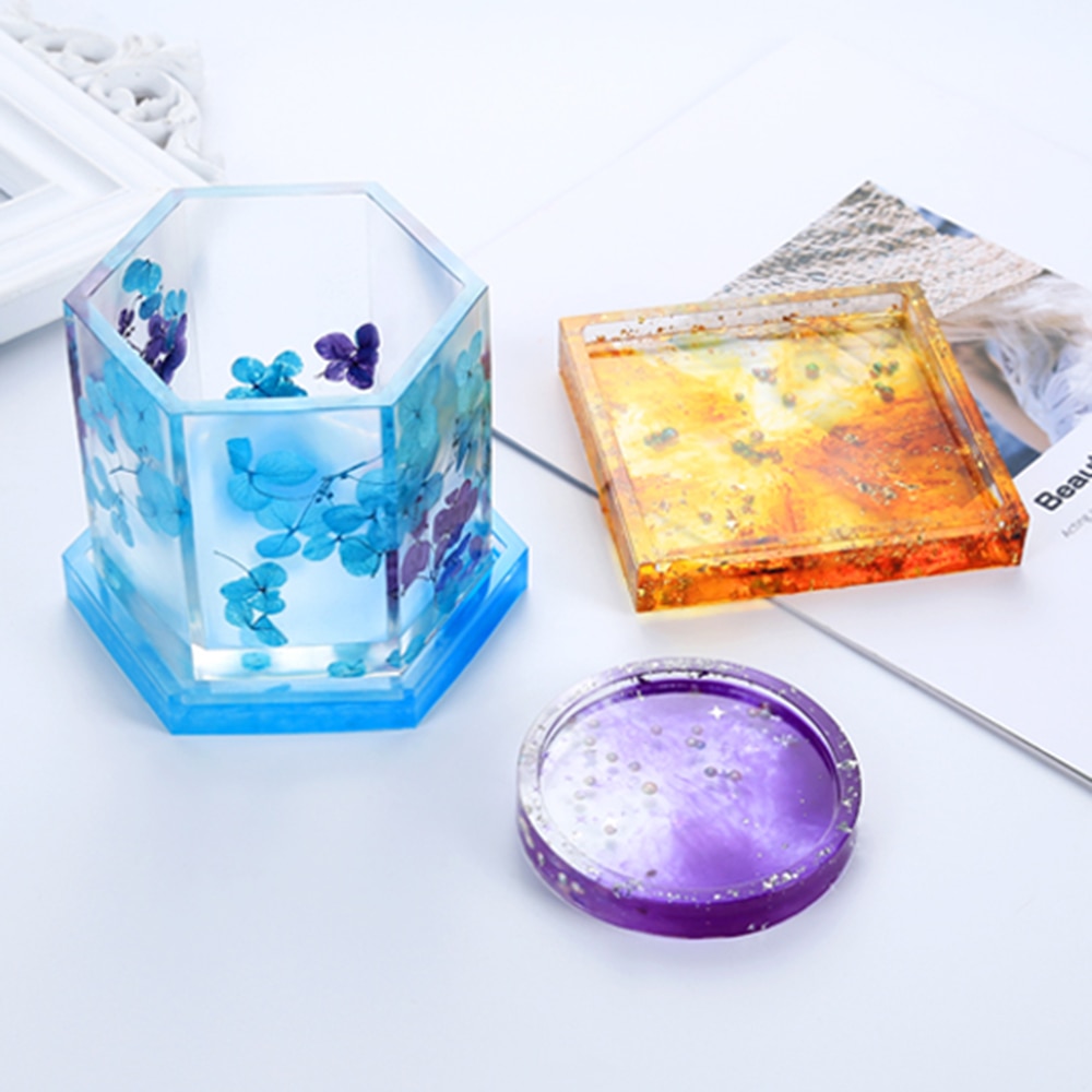 DIY Ceramic Clay Pots Mold Planter Silicone Mould For Home Decoration Table Crafts Making Flower Pot Molds