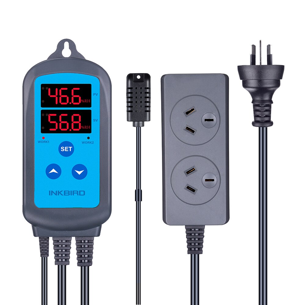 Inkbird ihc -200 nøyaktig digital fuktighetsregulator, avfukting fuktighetskontroll for ventilator: Au socket