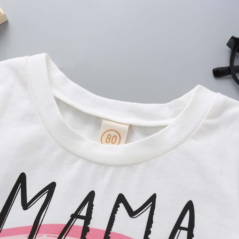 3-24M Neugeborenes Art freundlicher Baby Mädchen T-Shirt Sommer Regenbogen knapp aufbringen Koreanische Kurzarm Rundhals zur Seite fahren oben T Shirt
