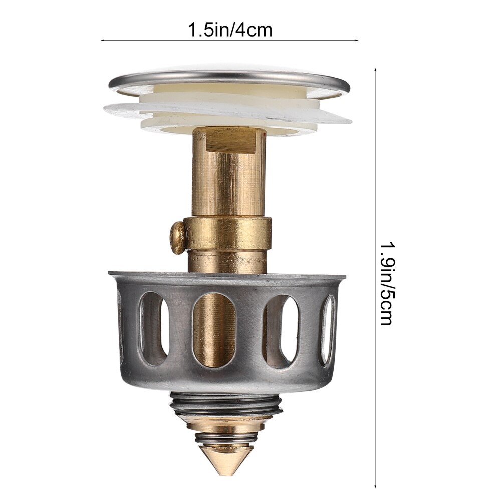 2pcs Basin Sink Drain Stopper Bathroom Strainer Wash Basin Bounce Drain Filter