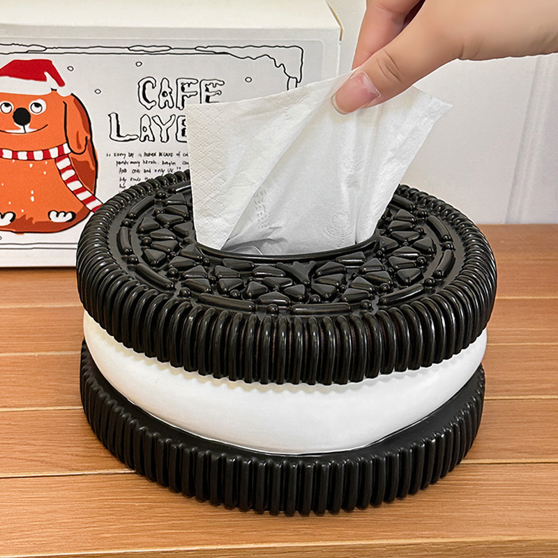 Kreative Oreo Papier Box Von Einrichtungs Wohnzimmer Schlafzimmer Desktop Gefühl Tissue Box Wohnzimmer Desktop Home Decorat