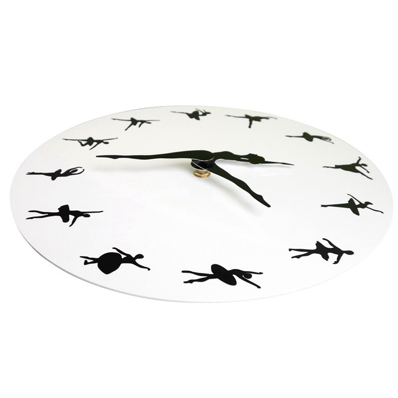 affascinante ballerina Orologio Da Parete Del bambino Della Ragazza asilo arredamento Ballerino di danza classica Moderna Orologio Da Parete Balletto ballare ragazza fa A Mano Da Parete Wat