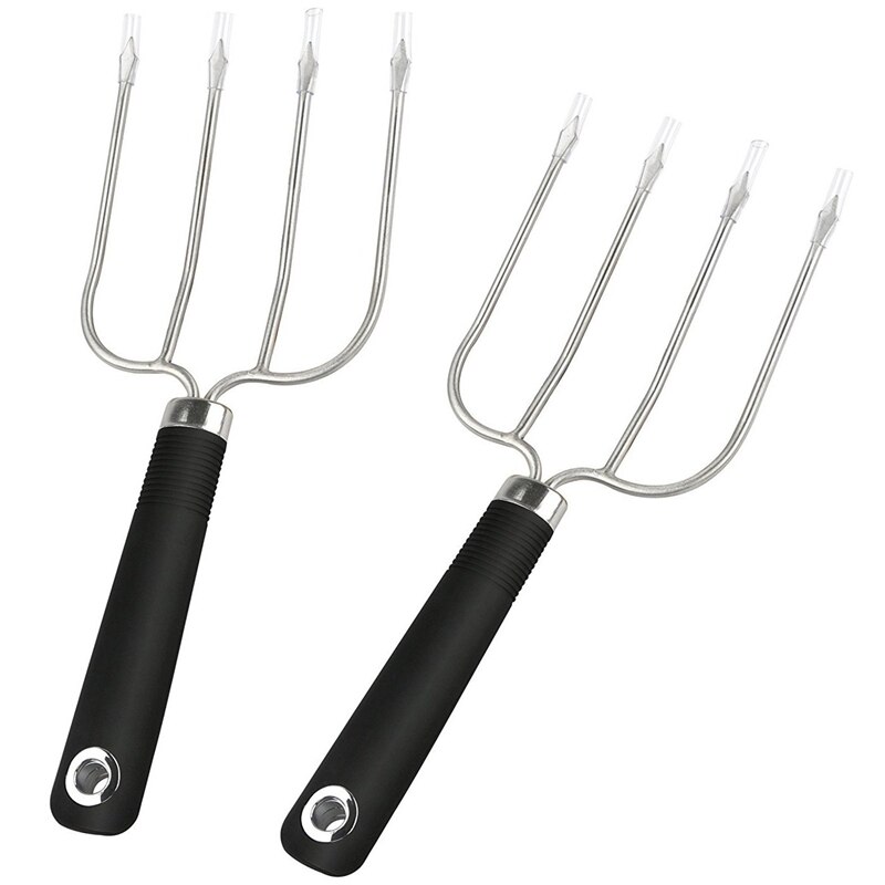 Turkey Lifting Forks, Strong Endurance Stainless Steel Poultry Chicken Fork, Ultra-Sharp Roast Ham Forks. Easily Lift, Handle