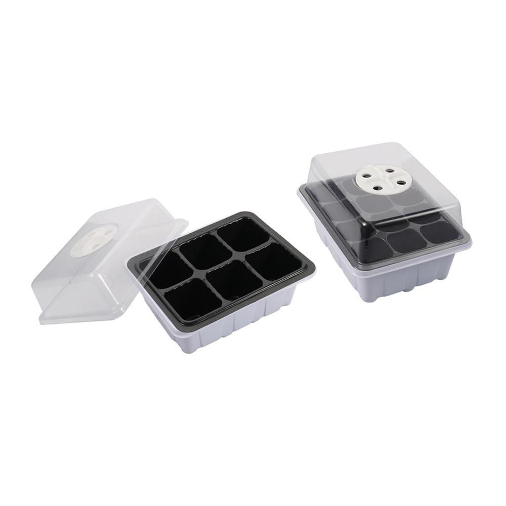2 Pcs 6 Cell 12 Cell Cultivation Box with Breathable Holes Home Garden Germination Nursery Pot Succulents Seedling Grow Box