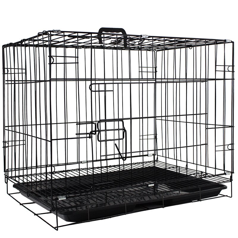 Teddy dog cage, dog cage wire folding pet cage wire small and medium-sized dog dog cage indoor household bold