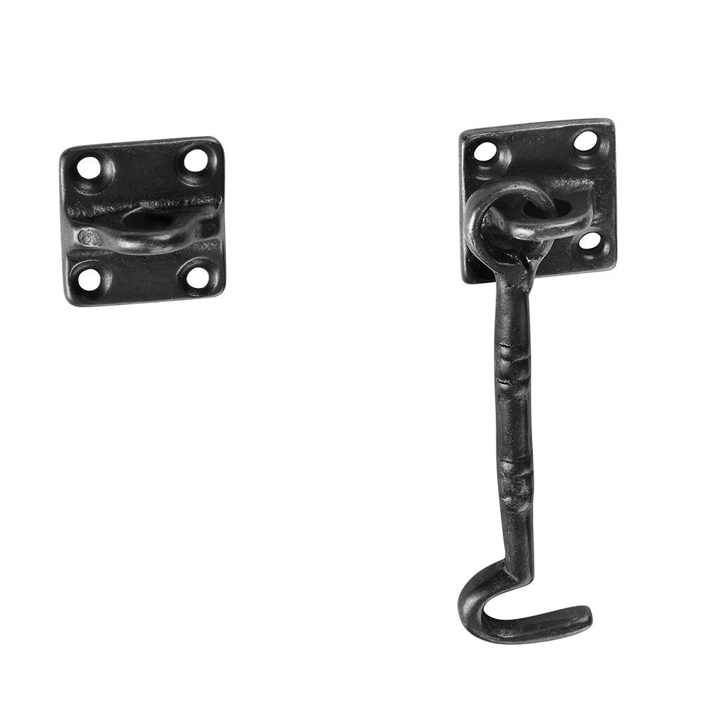 Andyes 2 Pcs 4 1/2 "Schuifdeuren Schuur Deur Lock Klink Haak & Oog Gegoten Koperen Hardware Voor Houten Deuren window Kabinet Gate