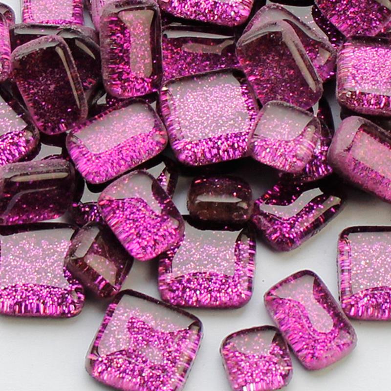funkeln Kristall Mosaik Unregelmäßig Geformte Mosaik Steine DIY Stein Fragmente Gemischt Farbe Mosaik Handwerk Dekor: Pflaume