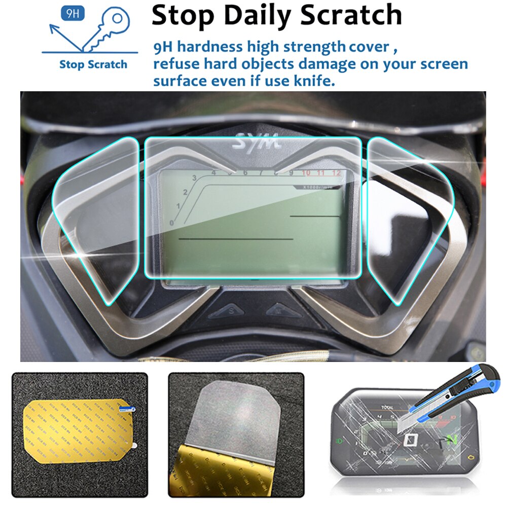 Cruscotto grappolo Pellicola Proteggi Schermo per SYM CRUISYM150 CRUISYM 150