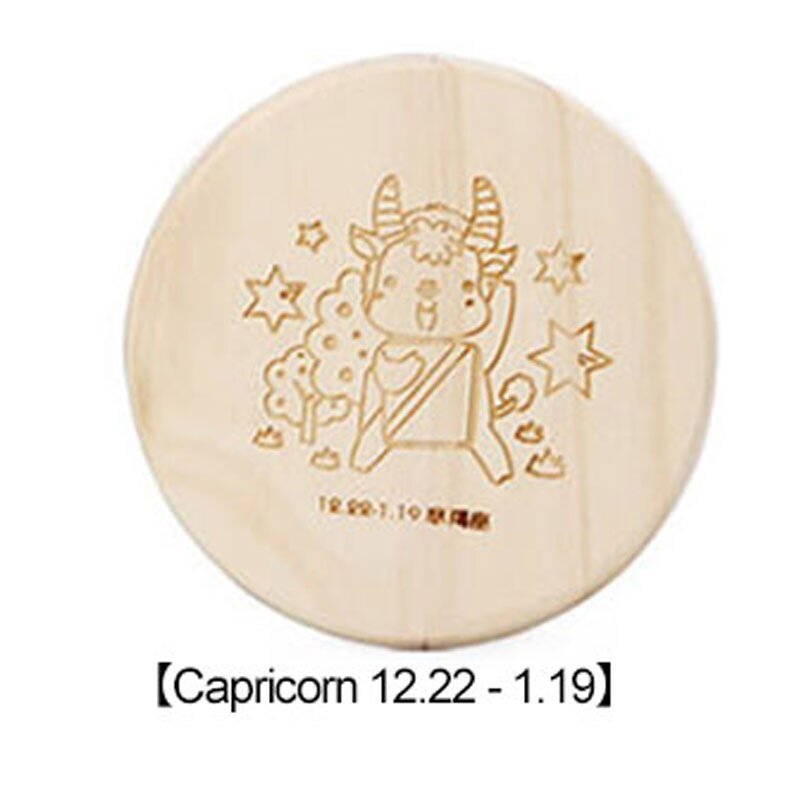 Houten Speelgoed Twaalf Constellatie Bladverliezende Tand Doos Van Leven Collectebus Houten Kunsten En Ambachten: Capricorn