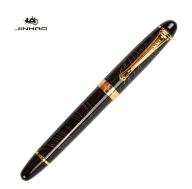 IRAURITA Fountain Pen Jinhao 450 Metal Ink Pens Caneta Tinteiro Pluma Fuente Office Black: Burgundy / EF
