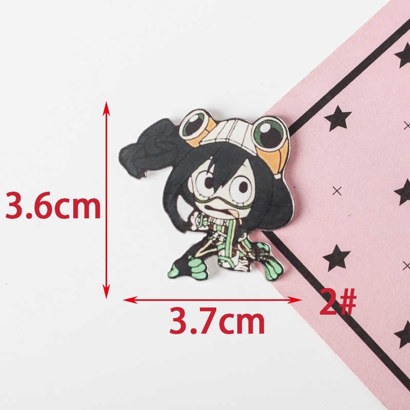 Mijn Hero Academia 1 PC Shirt Leuke Cartoon broche Acryl cartoon Badge Pinnen Bag Packbag Decoratie Schilderen Volkeren Broche Broch: 2