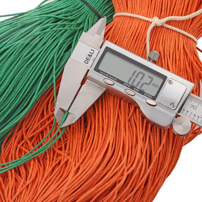 10Yard 1MM Colorful Waxed Cotton Cord Rope Waxed Leather Thread String Strap For Necklace Bracelet Beads Jewelry Making Supplies