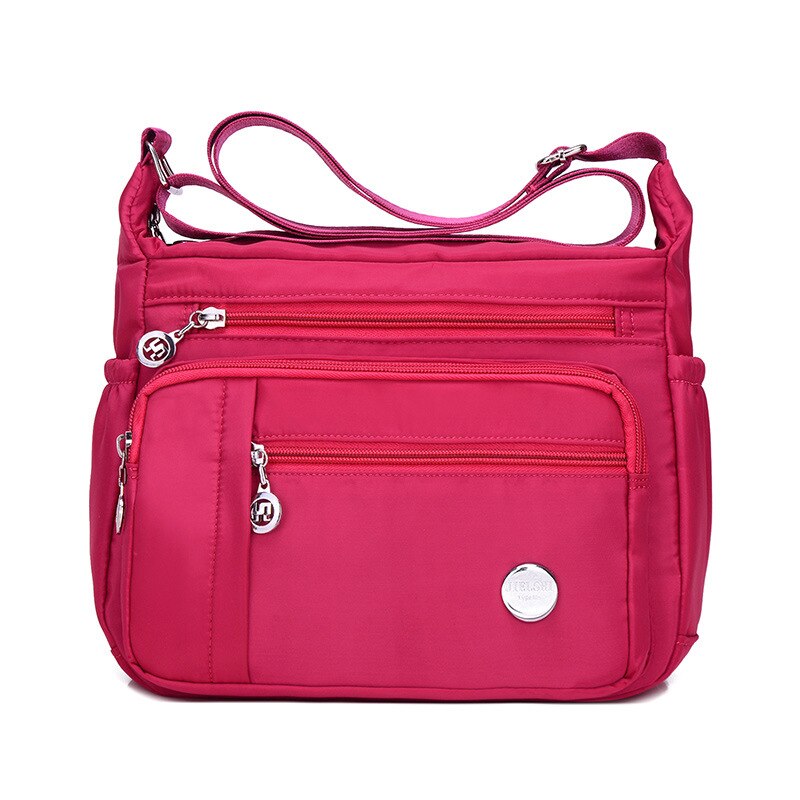 Women Shoulder Handbag Roomy Multiple Pockets Bag Ladies Crossbody Purse Tote Top Handle Satchel: Red-S