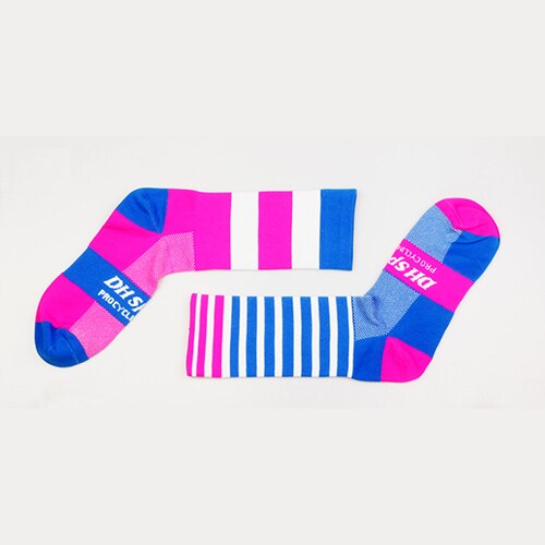 UGUPGRADE Sport Socks Woman& Man Cycling Socks Bike Socks Calcetines de Bicicleta: BluePink / L