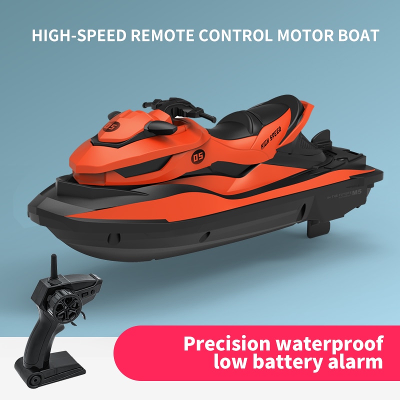 luxe M5 Mini RC bateau 2.4G télécommande bateau été eau éclaboussures électrique moteur RC bateau adultes enfants jouet
