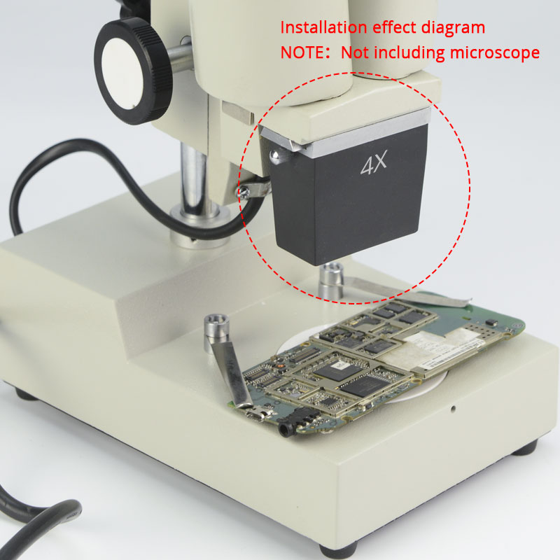 1X 2X 3X 4X Stereo Microscoop Objectief Optische Verrekijker Microscoop Onderdelen Accessoire