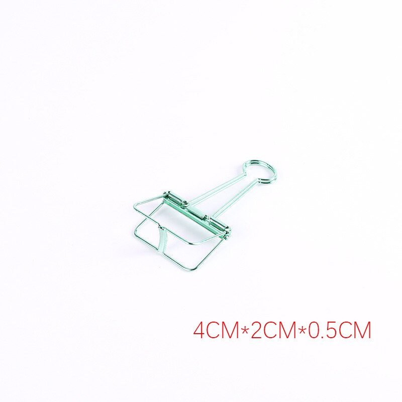 Cute Kawaii Colorful Metal Paper Clips Binder Clip For Photo Message Ticket File Office School Supplies Clips Korean Stationery