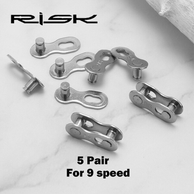 5 Pair Bicycle Chain Quick Link Connector Joints Magic Buttons Mountain Road Bike Chain missing link for 6/7/8/ 9 10 11 12 Speed: Yellow