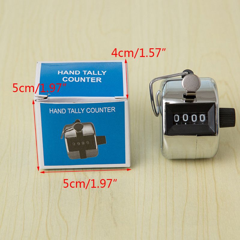 4 Digit Number Mini Hand Held Tally Counter Digital Counting Max. 9999 Counter 72XD