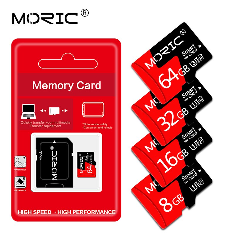 Gratis adapter sd-kort 16gb 32gb 64gb 128gb klasse 10 minitf-kort hukommelseskort 4gb 8gb 256gb micro sd cartao de memoria til telefon / pc