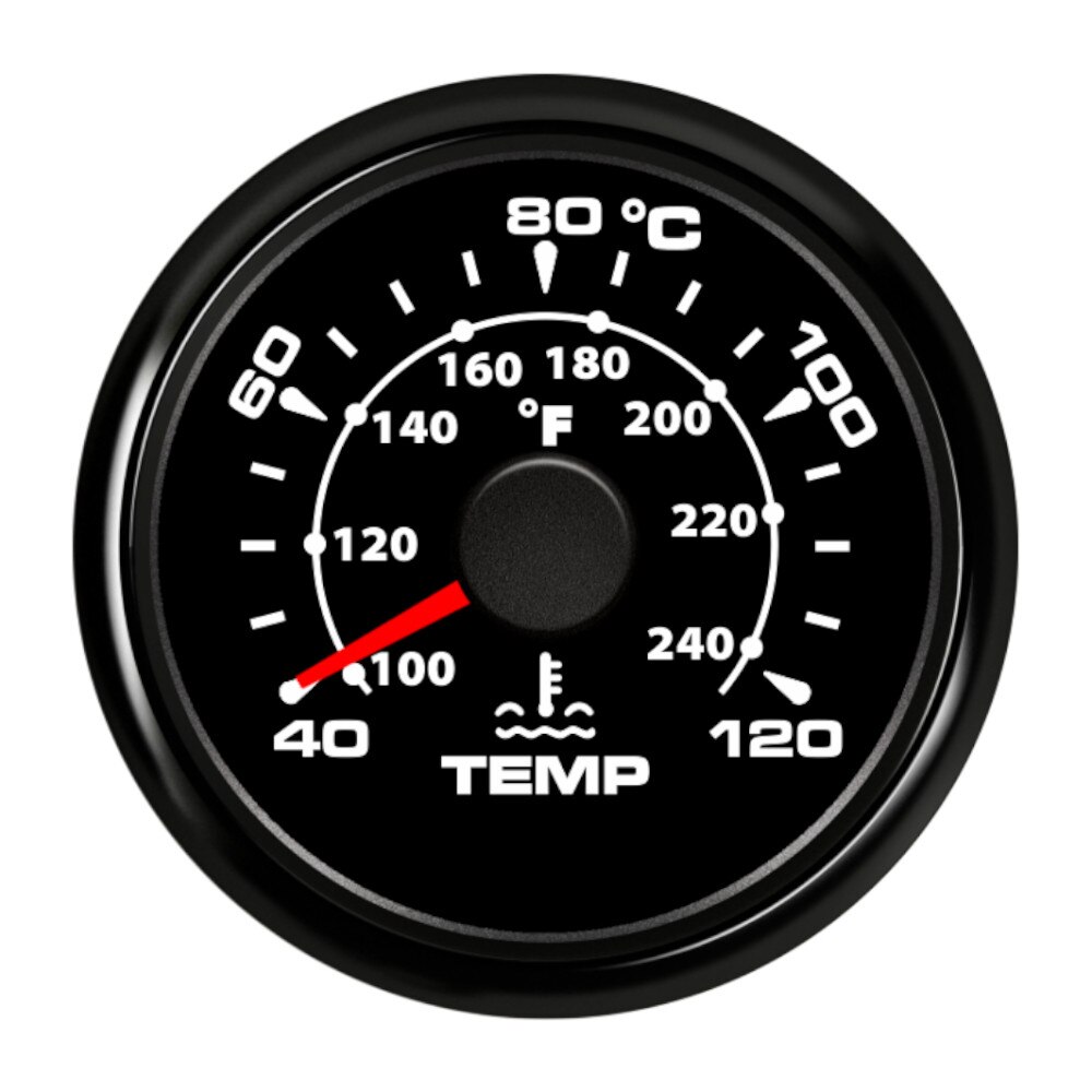40 ~ 120 celsius 52 mm båt bil vatten temperaturmätare digital termometer vatten temp mätare bakgrundsbelysning 9-32v