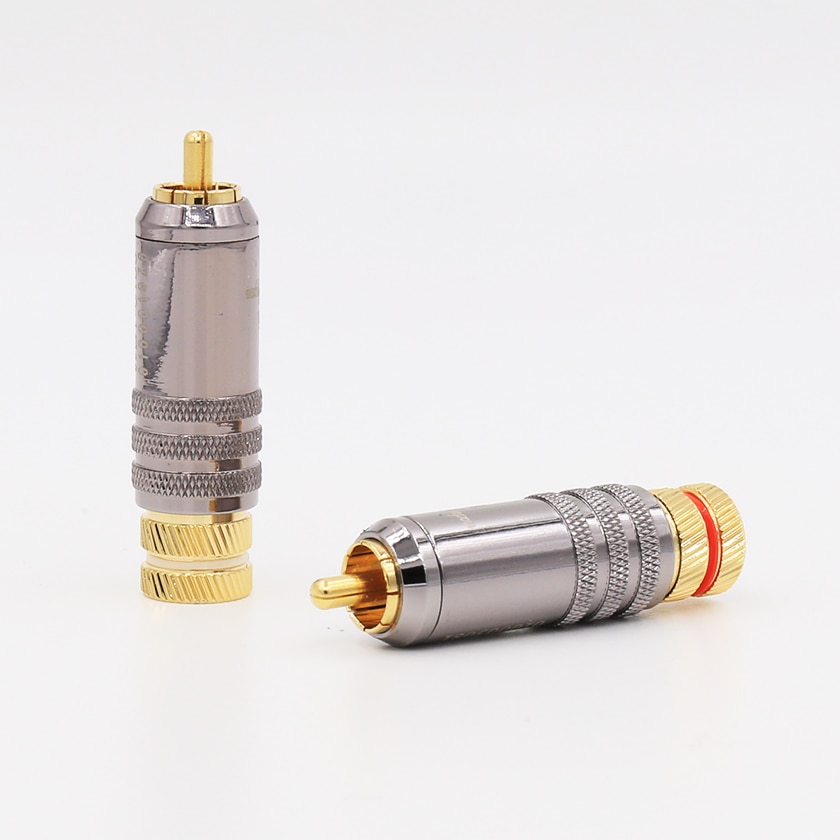 4PCS WBT-0150 Gold überzog RCA stecker jack RCA stecker für hifi RCA interconnect audio kabel