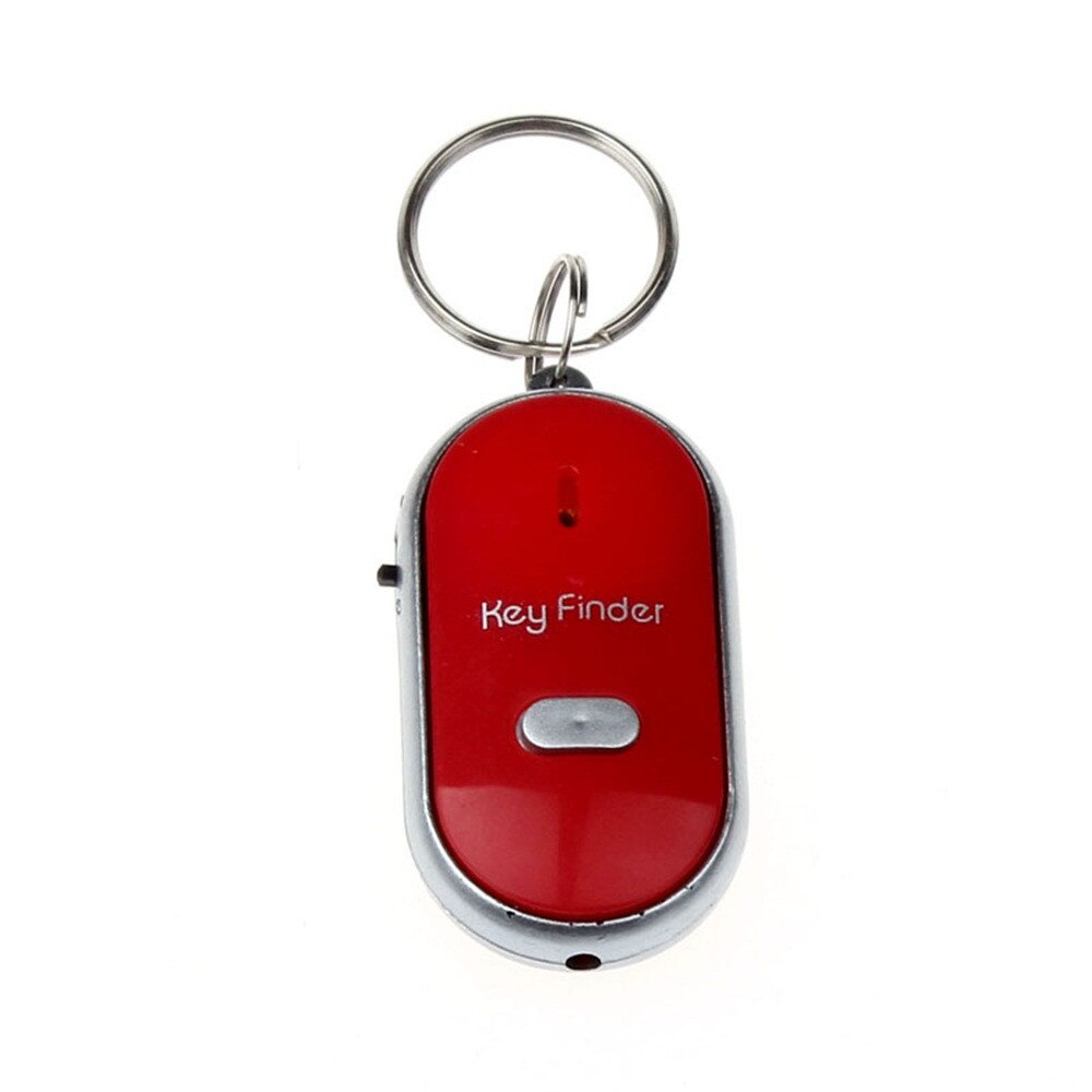 LED Light Torch Remote Sound Control Lost Key Fob Alarm Locator Keychain Whistle Finder Old Age Anti-lost Alarm 40MR29