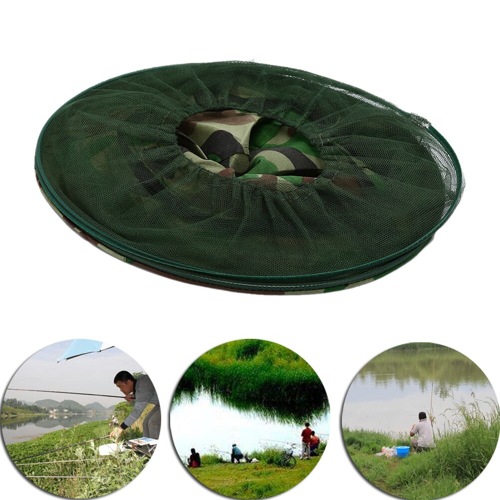 Midge Mosquito Insect Hoed Bug Mesh Head Netto Gezicht Protector Travel Camping Zonnehoed Vissen Caps